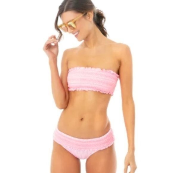 Vineyard Vines Other - NWT Vineyard Vines Smocked Bikini in Washed Neon Pink